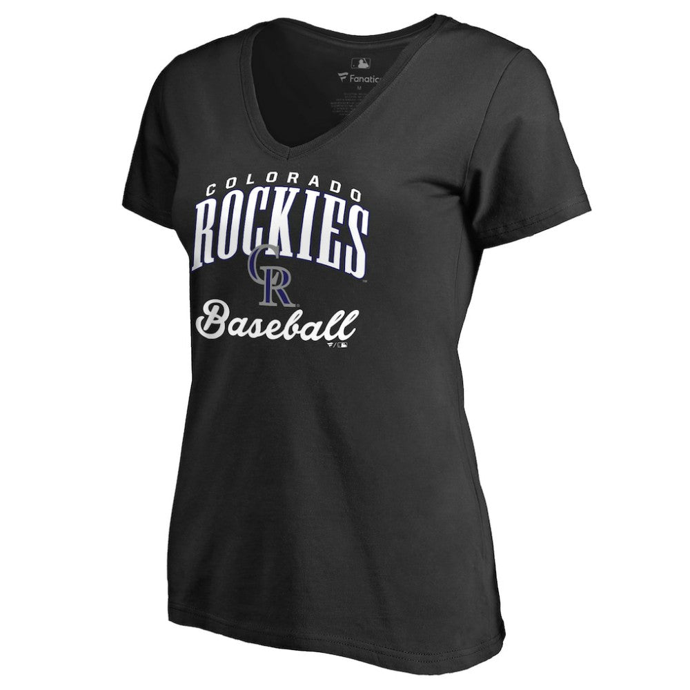 Colorado Rockies Women's Victory Script T-Shirt - Black - MLB Sale