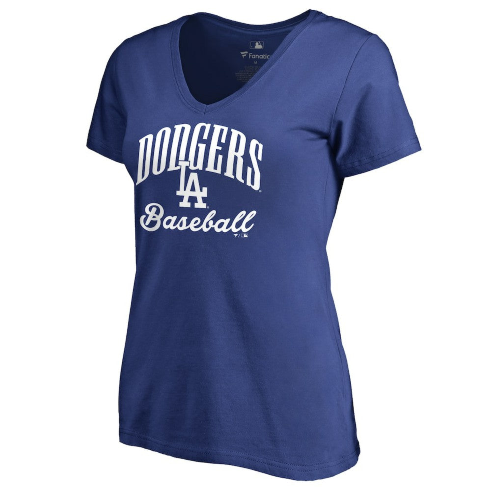 Los Angeles Dodgers Women's Victory Script T-Shirt - Royal - MLB Sale