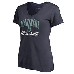 Seattle Mariners Women's Victory Script T-Shirt - Navy - MLB Online