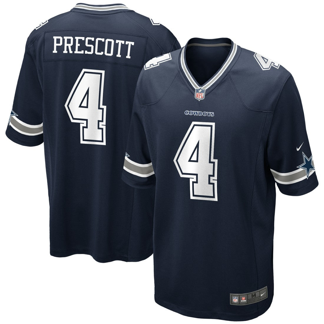 Nike Dak Prescott Dallas Cowboys Youth Game Jersey Navy