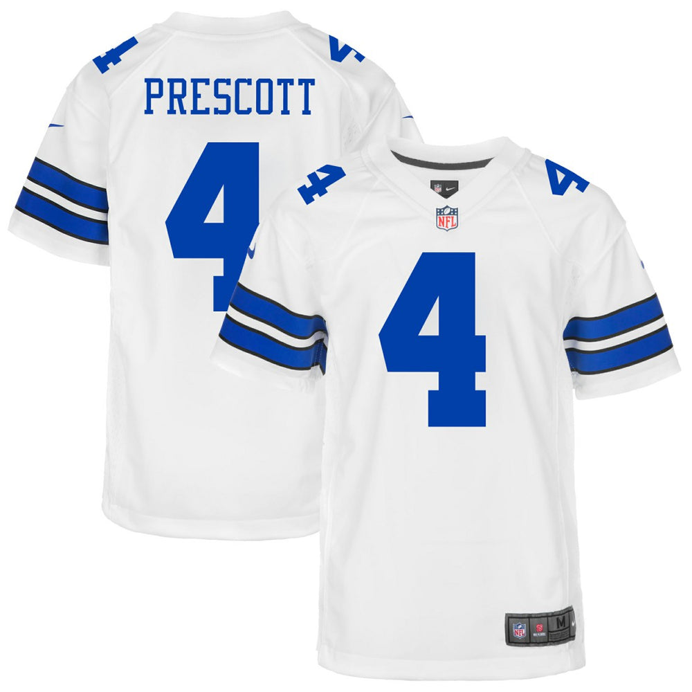 Nike Dak Prescott Dallas Cowboys Youth Game Jersey White