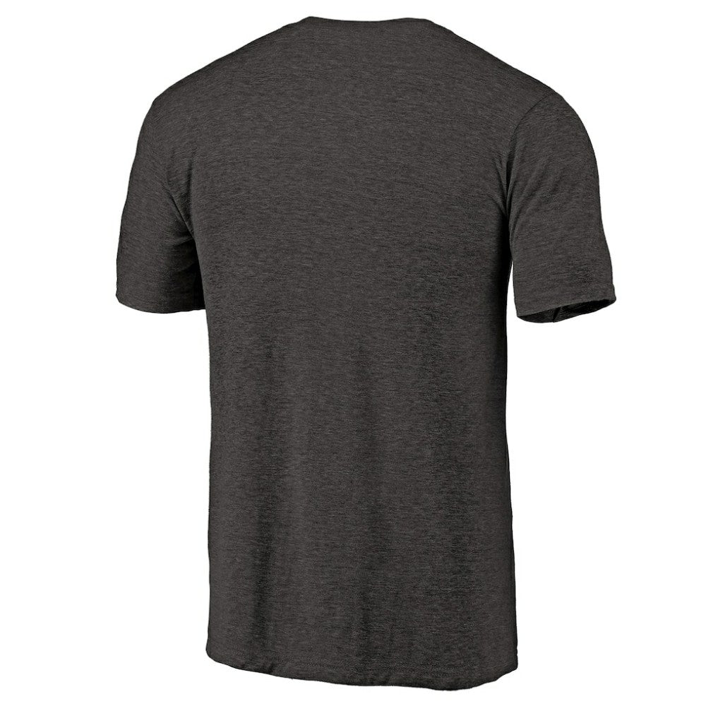 Carolina Hurricanes Distressed Team Primary Logo Tri-Blend T-Shirt - Black - NHL 2582679