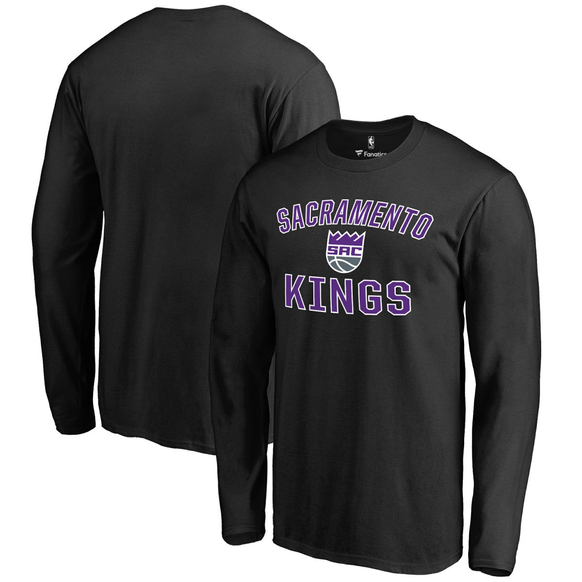 Sacramento Kings Victory Arch Long Sleeve T-Shirt Black
