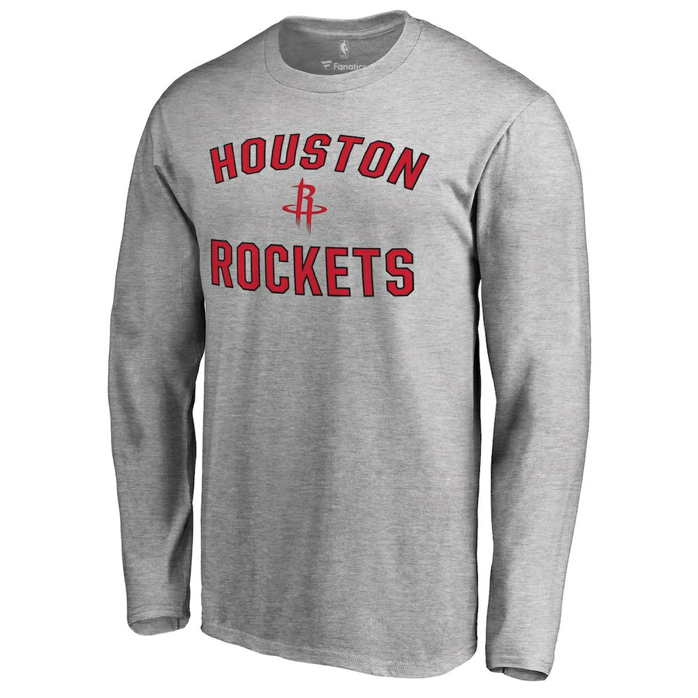 Houston Rockets Victory Arch Long Sleeve T-Shirt Ash