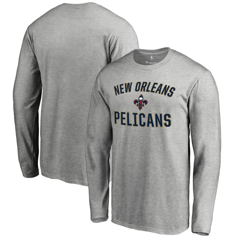 New Orleans Pelicans Victory Arch Long Sleeve T-Shirt Ash