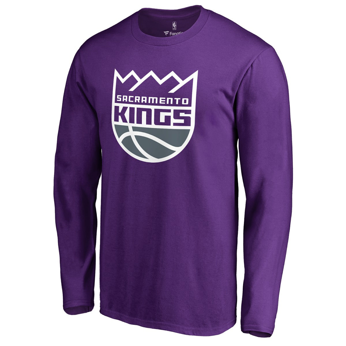 Sacramento Kings Primary Logo 2 Long Sleeve T-Shirt Purple