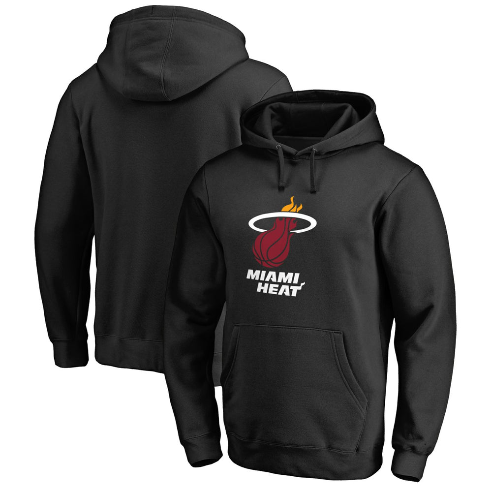 Miami Heat Primary Logo Pullover Hoodie Black
