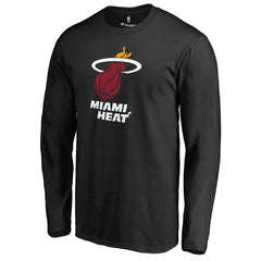 Miami Heat Primary Logo Long Sleeve T-Shirt Black