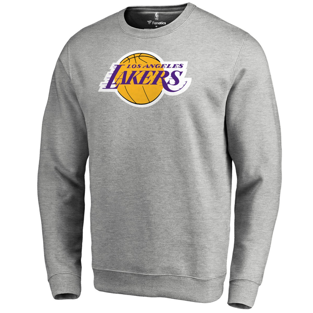 Los Angeles Lakers Primary Logo Sweatshirt Heathered Gray