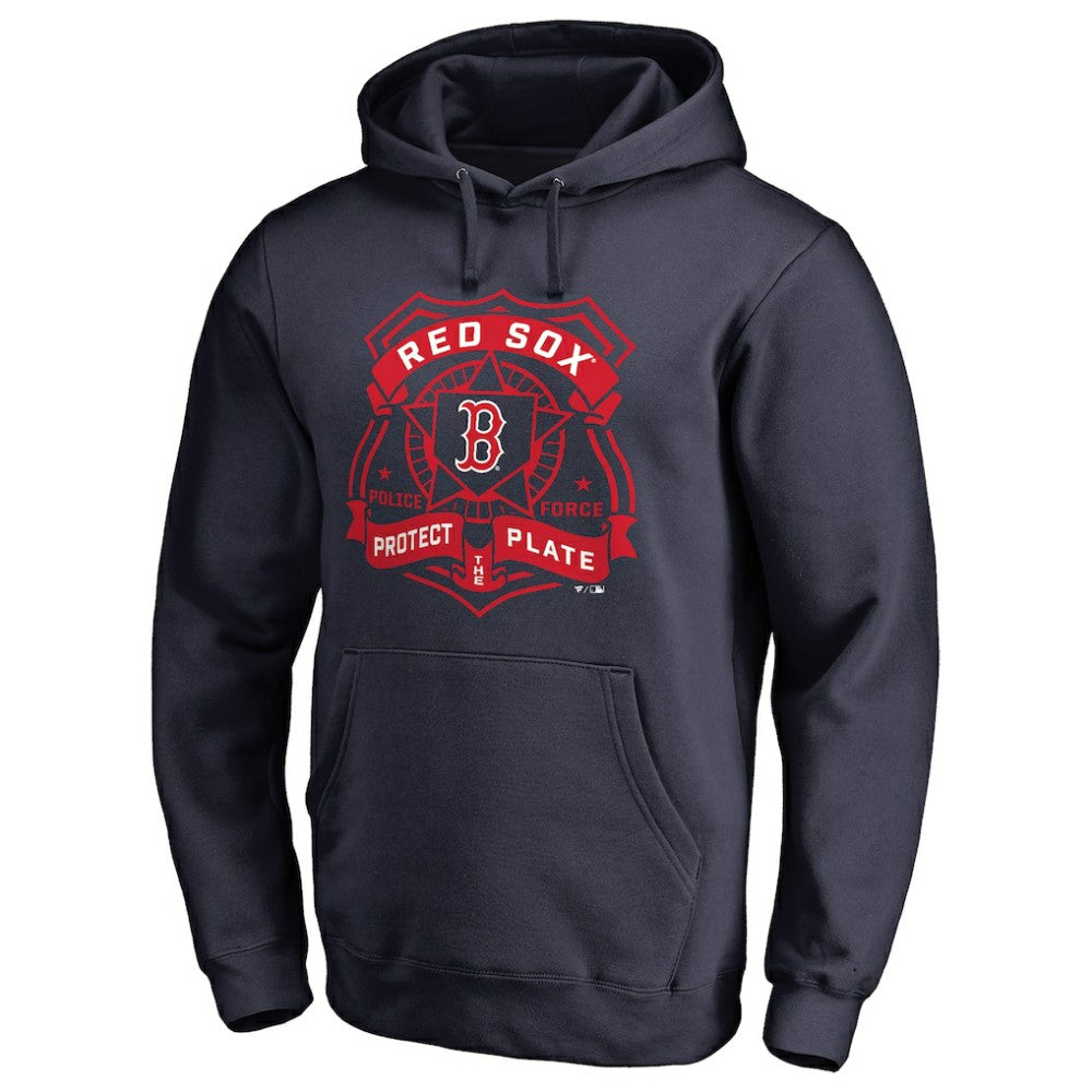 Boston Red Sox Police Badge Pullover Hoodie - Navy - MLB Online