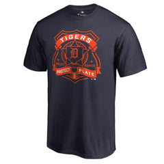 Detroit Tigers Police Badge T-Shirt - Navy - MLB Sale
