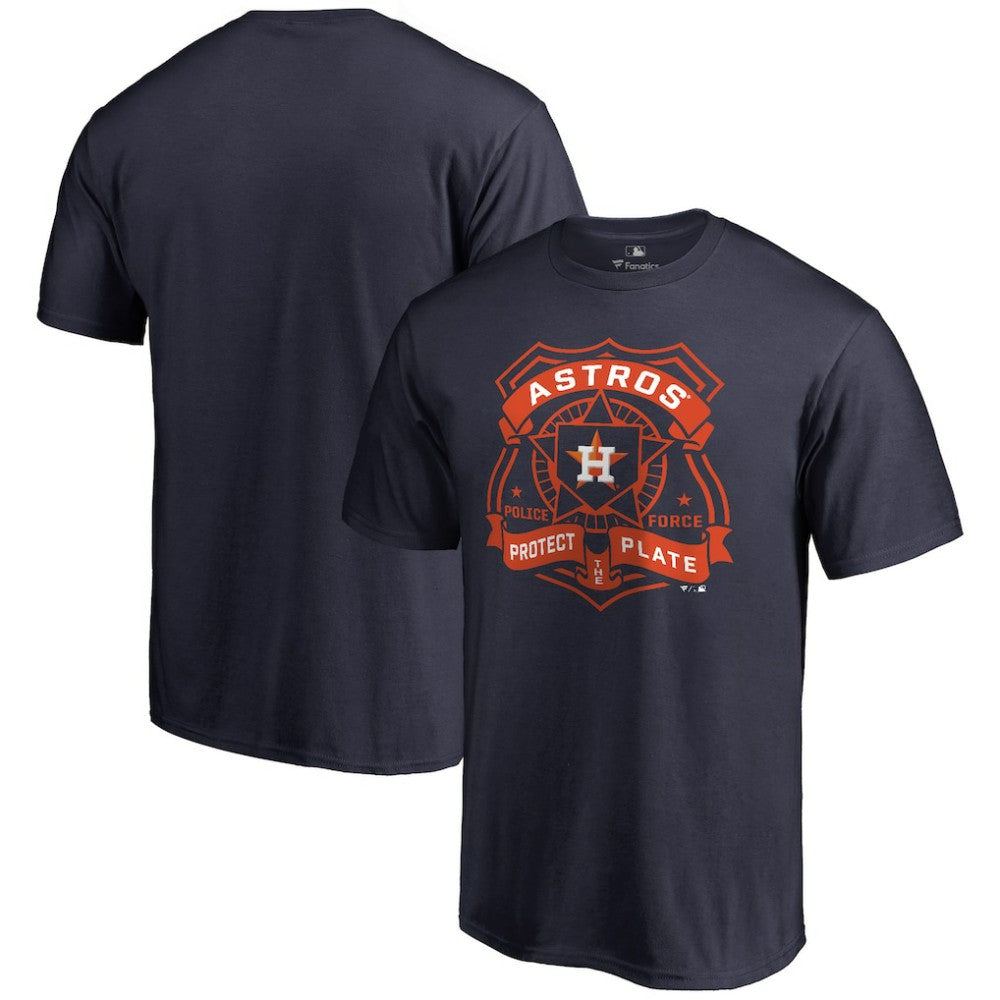 Houston Astros Police Badge T-Shirt - Navy - MLB Online