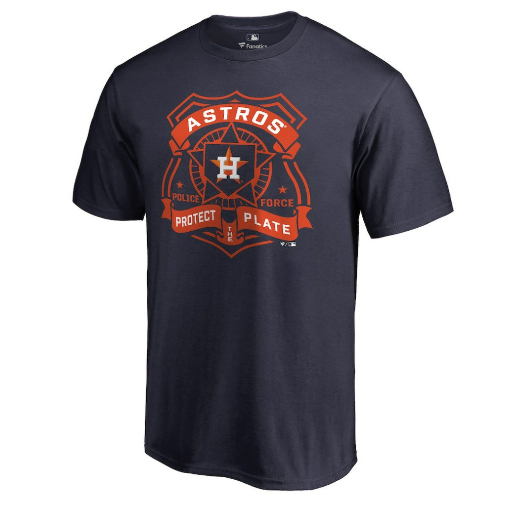 Houston Astros Police Badge T-Shirt - Navy - MLB Online