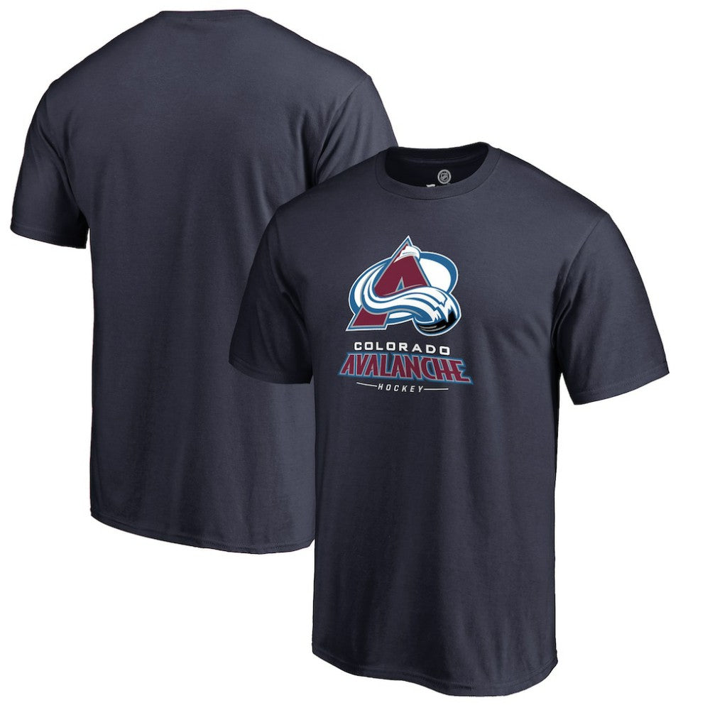 Colorado Avalanche Team Lockup T-Shirt - Navy - NHL 2603138