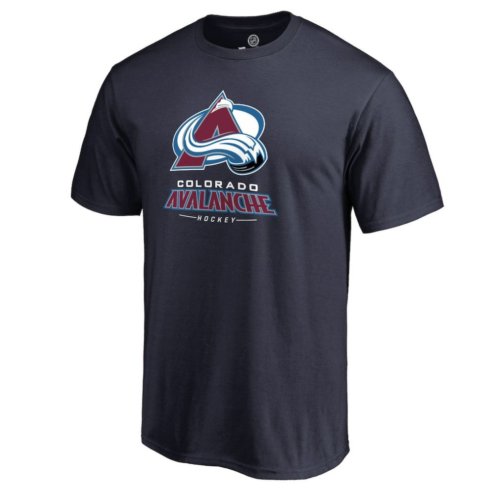 Colorado Avalanche Team Lockup T-Shirt - Navy - NHL 2603138