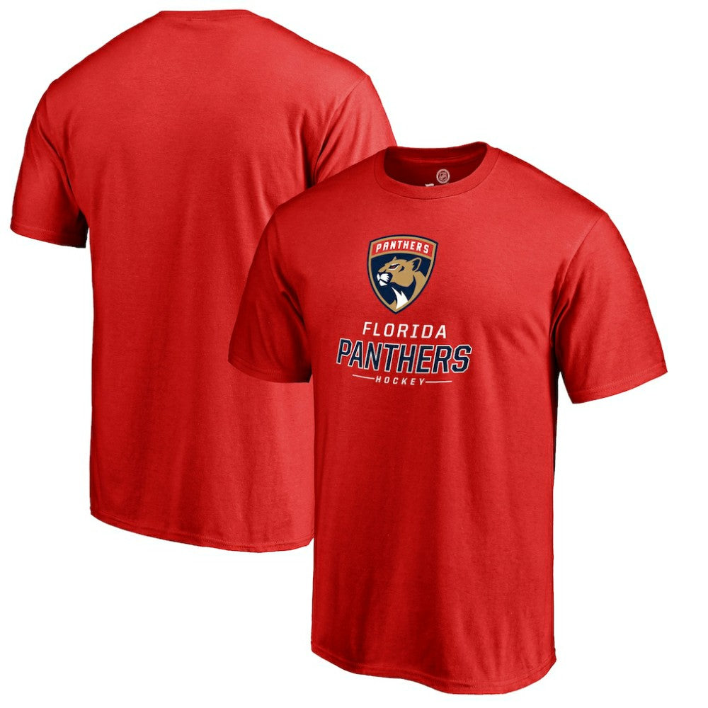 Florida Panthers Team Lockup T-Shirt - Red - NHL 2603140