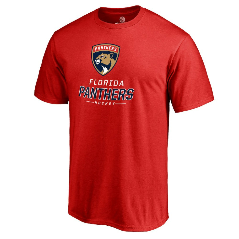 Florida Panthers Team Lockup T-Shirt - Red - NHL 2603140