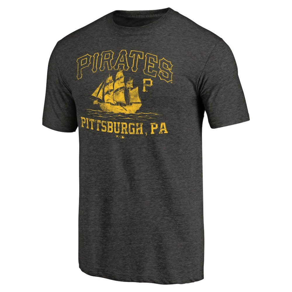 Pittsburgh Pirates High Seas Hometown Tri-Blend T-Shirt - Black - MLB on Sale
