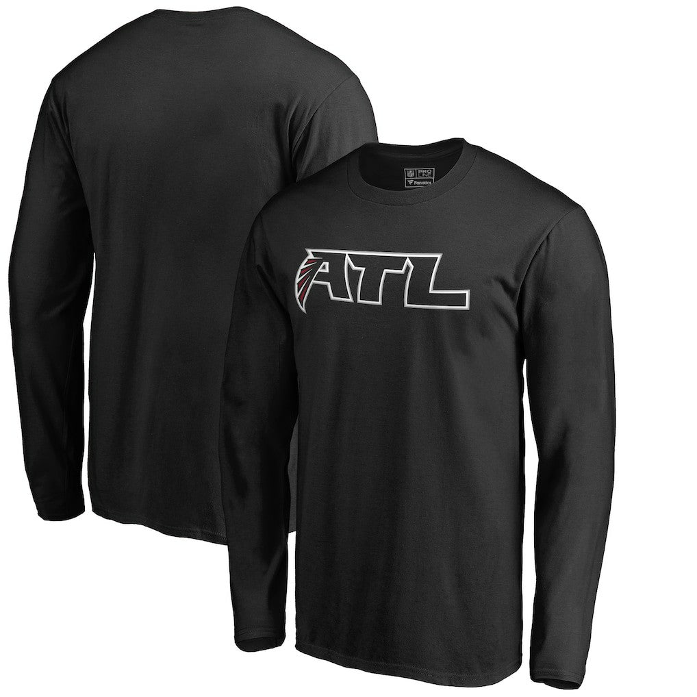 Atlanta Falcons Alternate Logo Long Sleeve T-Shirt Black