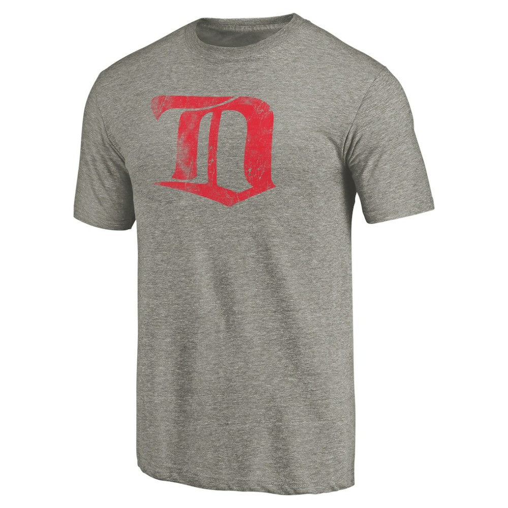 Detroit Red Wings Throwback Logo 1926-1927 Tri-Blend T-Shirt - Ash - NHL 2605425