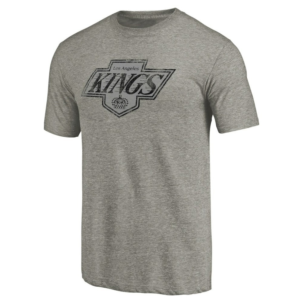 Los Angeles Kings Throwback Logo 1988-1989 Tri-Blend T-Shirt - Ash - NHL 2605427