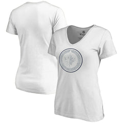 Winnipeg Jets Women's Whiteout V-Neck T-Shirt - White - NHL 2606364