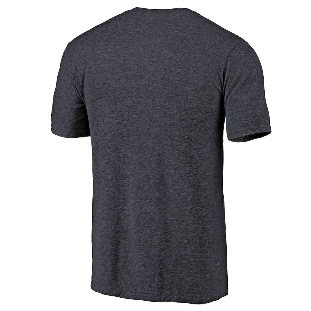 Indiana Pacers Distressed Team Logo Tri-Blend T-Shirt Heather Navy