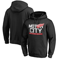Detroit Red Wings Hometown Collection Motor City Pullover Hoodie - Black - NHL 2606883