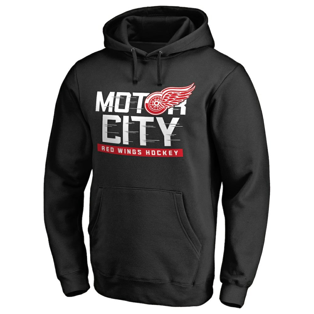 Detroit Red Wings Hometown Collection Motor City Pullover Hoodie - Black - NHL 2606883