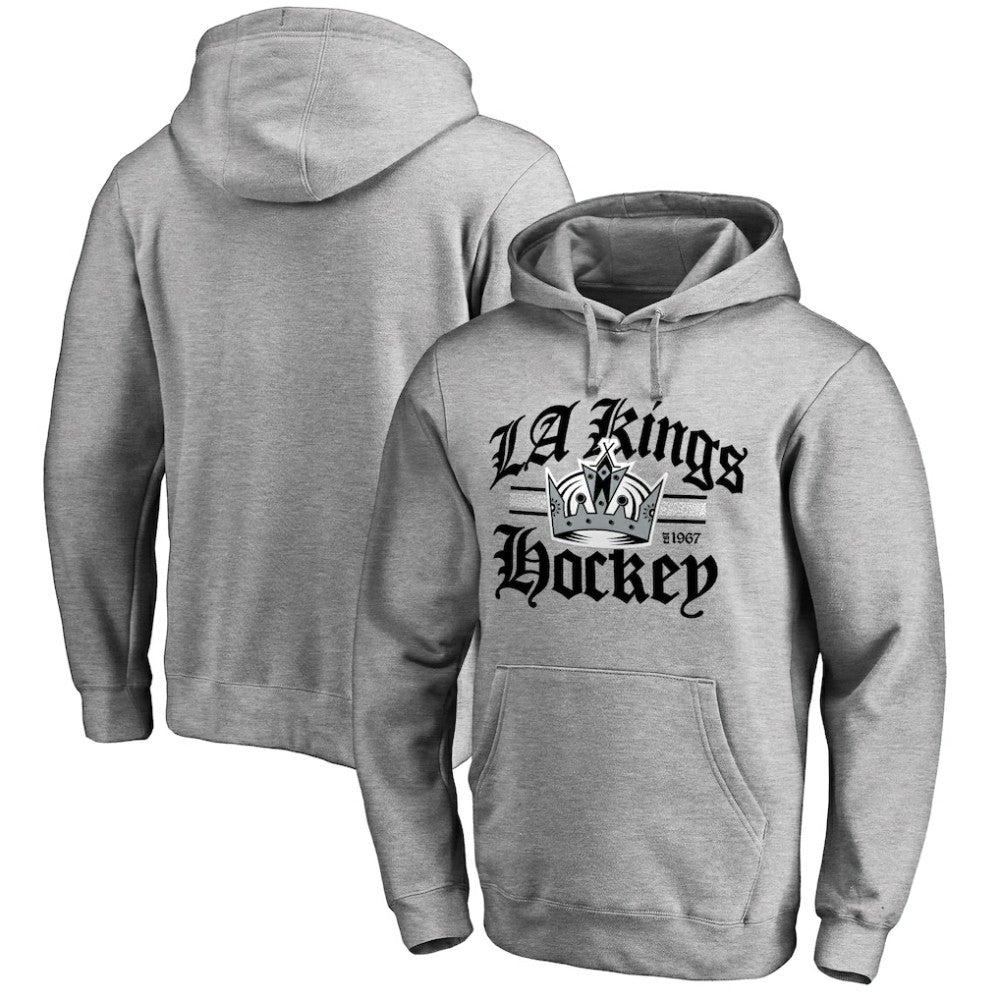 Los Angeles Kings Hometown Collection The Crown Pullover Hoodie - Ash - NHL 2606884