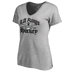 Los Angeles Kings Women's Hometown Collection The Crown V-Neck T-Shirt - ash - NHL 2606936