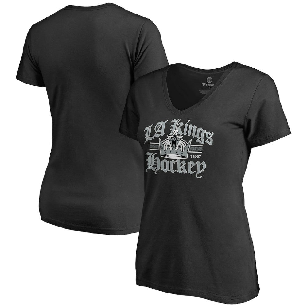 Los Angeles Kings Women's Hometown Collection The Crown V-Neck T-Shirt - Black - NHL 2606937