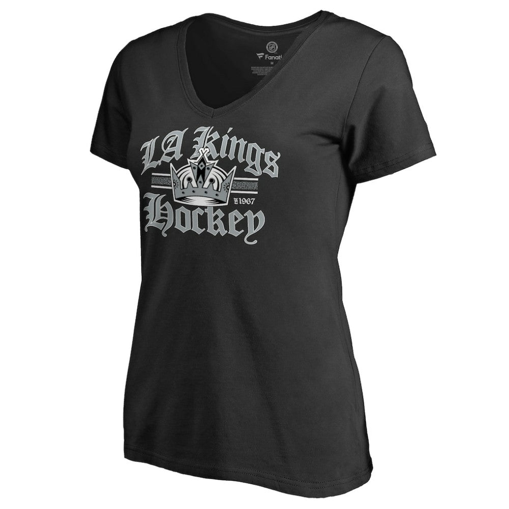 Los Angeles Kings Women's Hometown Collection The Crown V-Neck T-Shirt - Black - NHL 2606937