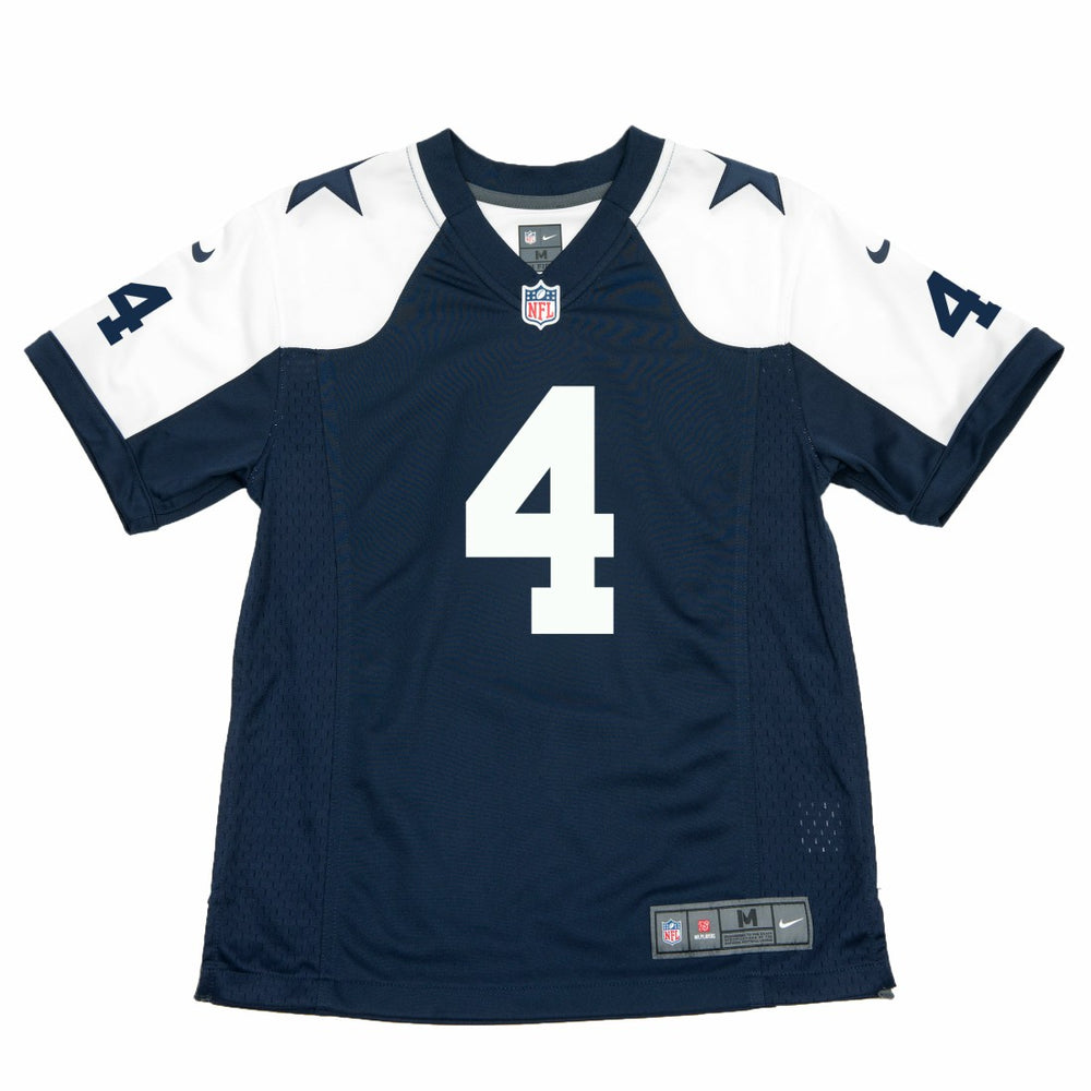 Nike Dak Prescott Dallas Cowboys Youth Throwback Game Jersey Navy
