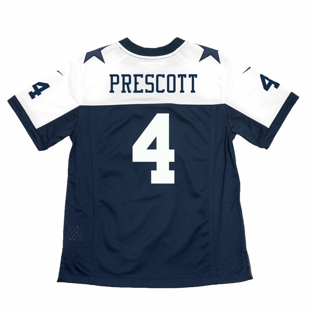 Nike Dak Prescott Dallas Cowboys Youth Throwback Game Jersey Navy