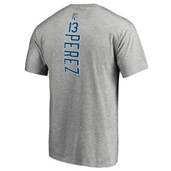 Salvador Perez Kansas City Royals Backer T-Shirt - Ash - MLB on Sale