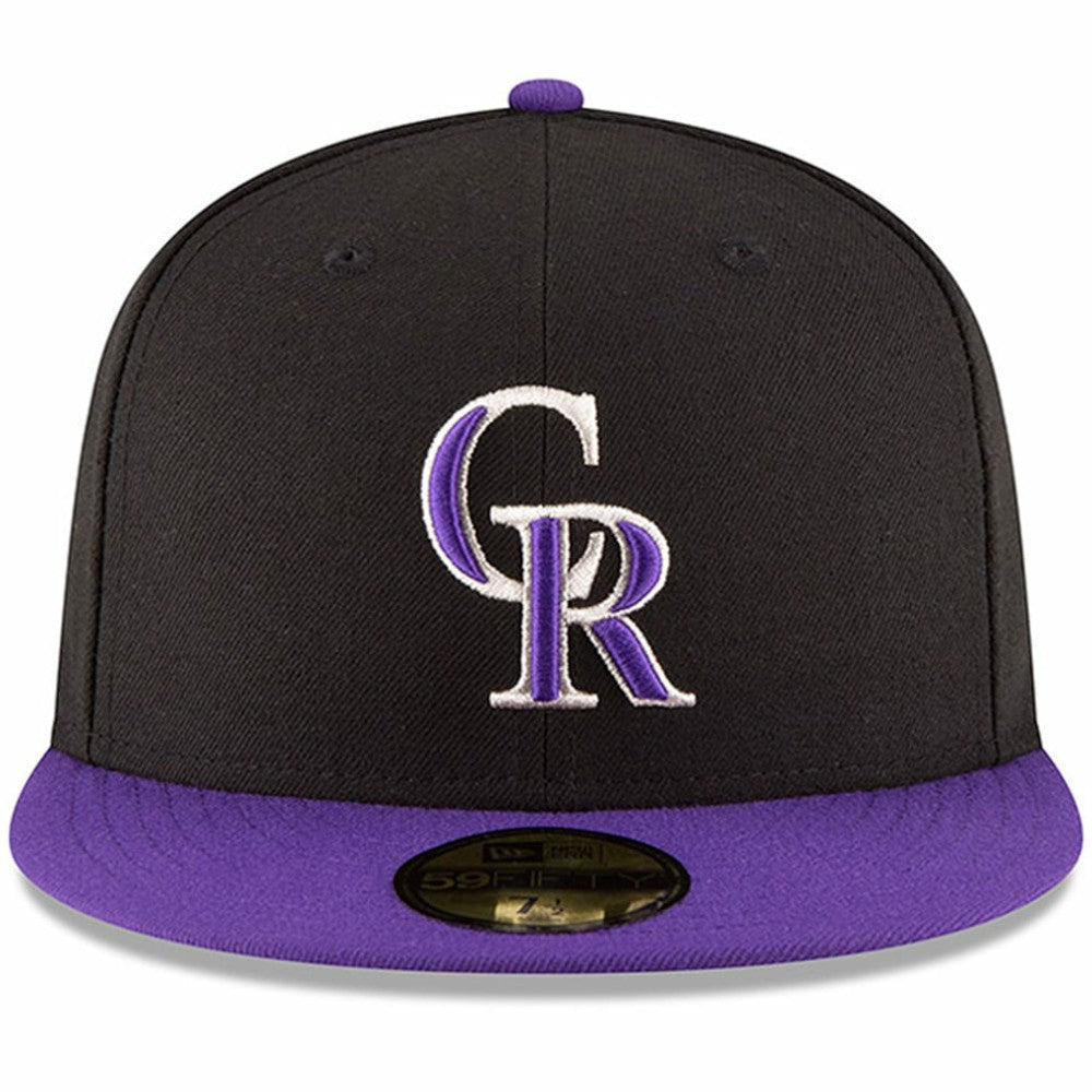 Colorado Rockies New Era Authentic Collection ON Field 59FIFTY Structured Hat - Black/Purple - New Era Lifestyle