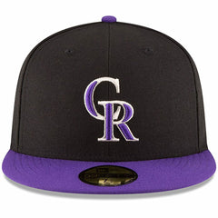 Colorado Rockies New Era Authentic Collection ON Field 59FIFTY Structured Hat - Black/Purple - New Era Lifestyle