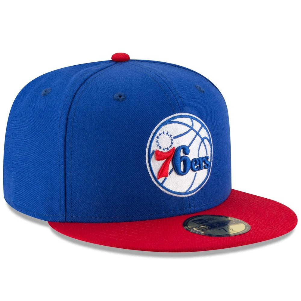 Philadelphia 76ers Team Color 2Tone 59FIFTY Fitted Hat Royal/Red | New Era online
