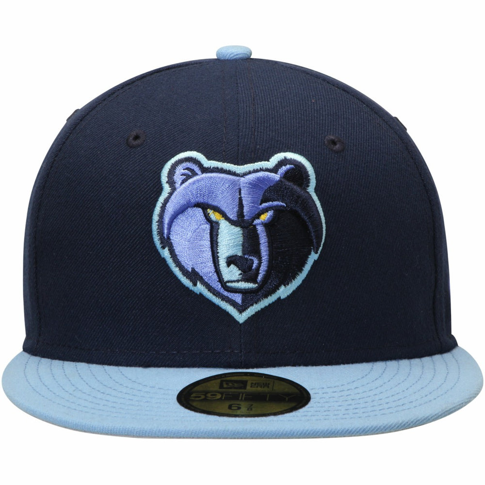 Memphis Grizzlies Team Color 2Tone 59FIFTY Fitted Hat Navy/Light Blue | New Era