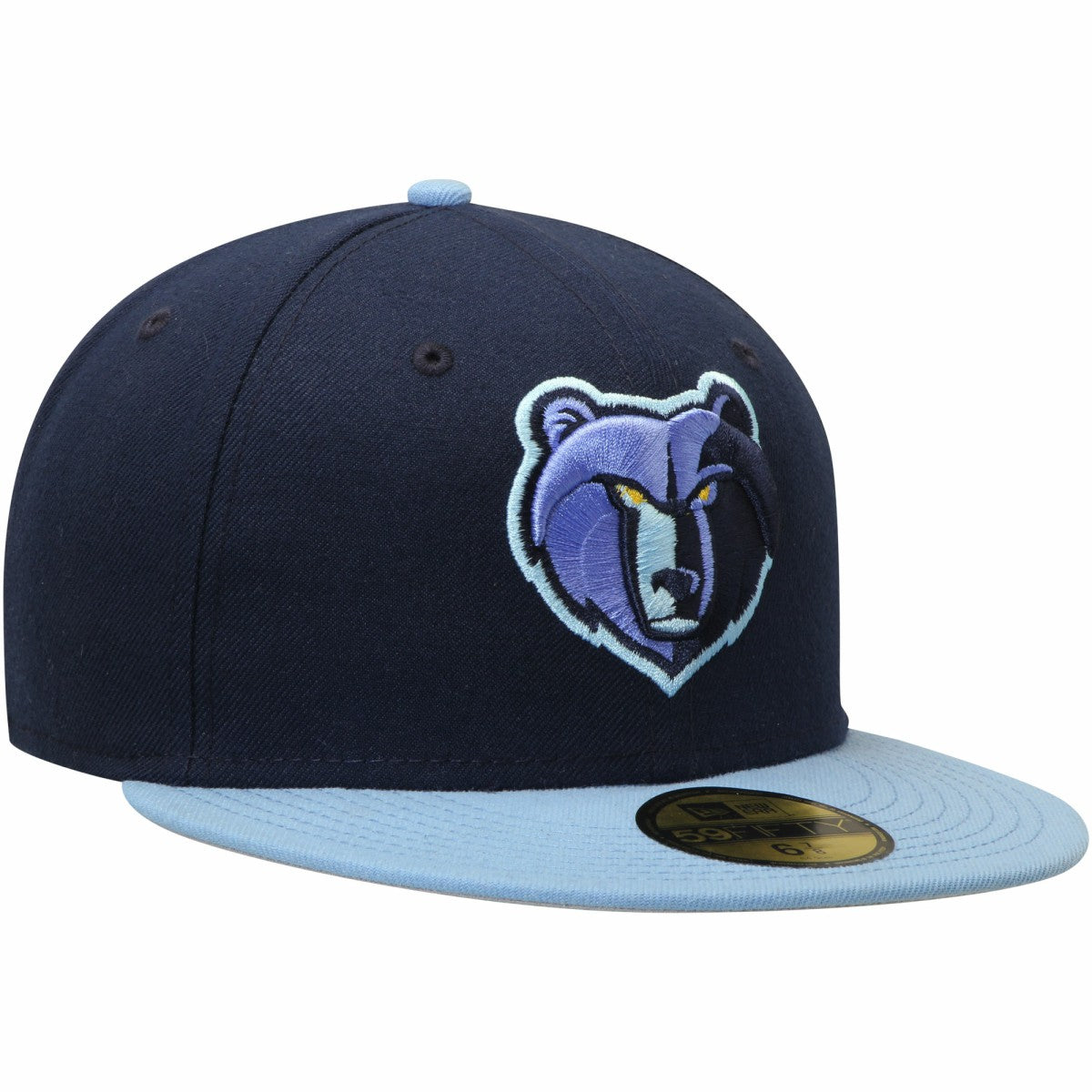 Memphis Grizzlies Team Color 2Tone 59FIFTY Fitted Hat Navy/Light Blue | New Era