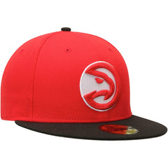 Atlanta Hawks Team Color 2Tone 59FIFTY Fitted Hat Red/Black | New Era discount