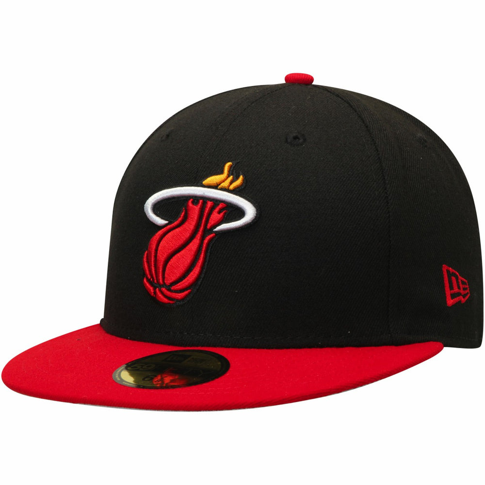 Miami Heat Team Color 2Tone 59FIFTY Fitted Hat Black/Red | New Era for sale