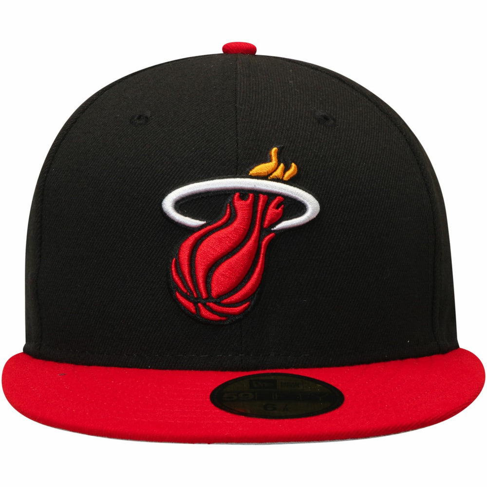 Miami Heat Team Color 2Tone 59FIFTY Fitted Hat Black/Red | New Era for sale