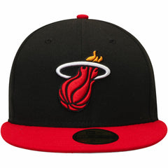 Miami Heat Team Color 2Tone 59FIFTY Fitted Hat Black/Red | New Era for sale