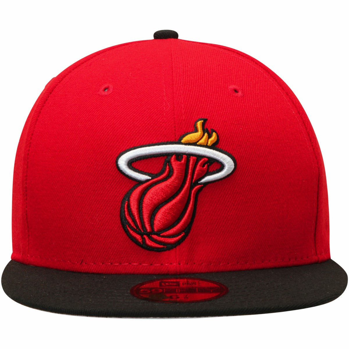 Miami Heat Team Color 2Tone 59FIFTY Fitted Hat Red/Black | New Era outlet