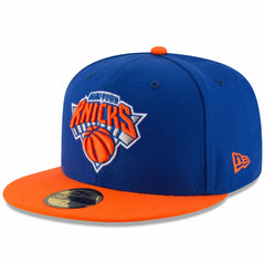 New York Knicks Team Color 2Tone 59FIFTY Fitted Hat Royal/Orange | New Era US