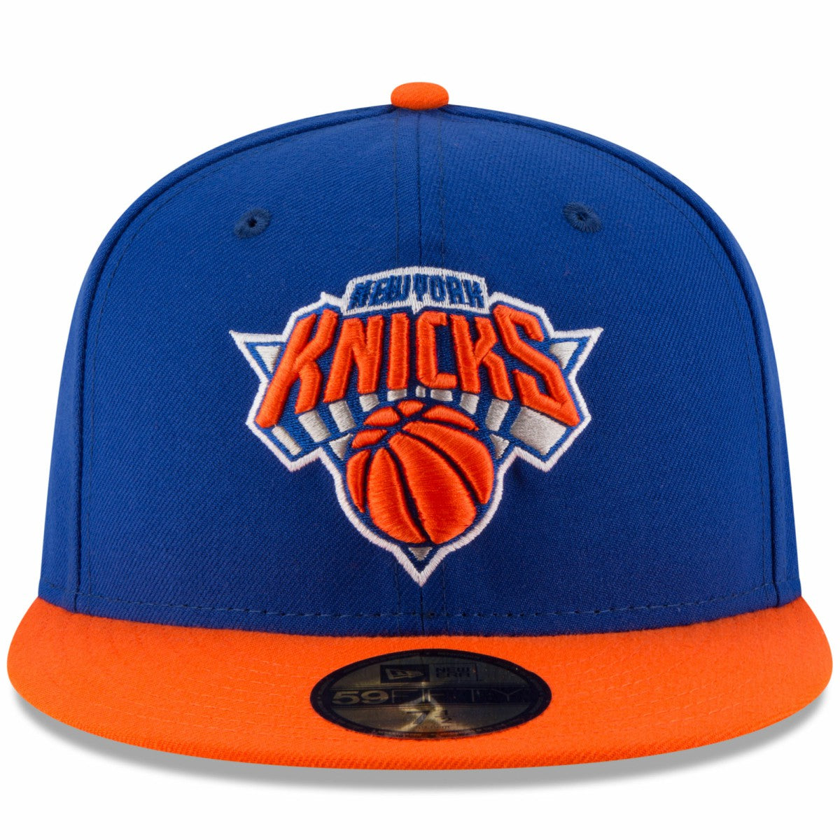 New York Knicks Team Color 2Tone 59FIFTY Fitted Hat Royal/Orange | New Era US