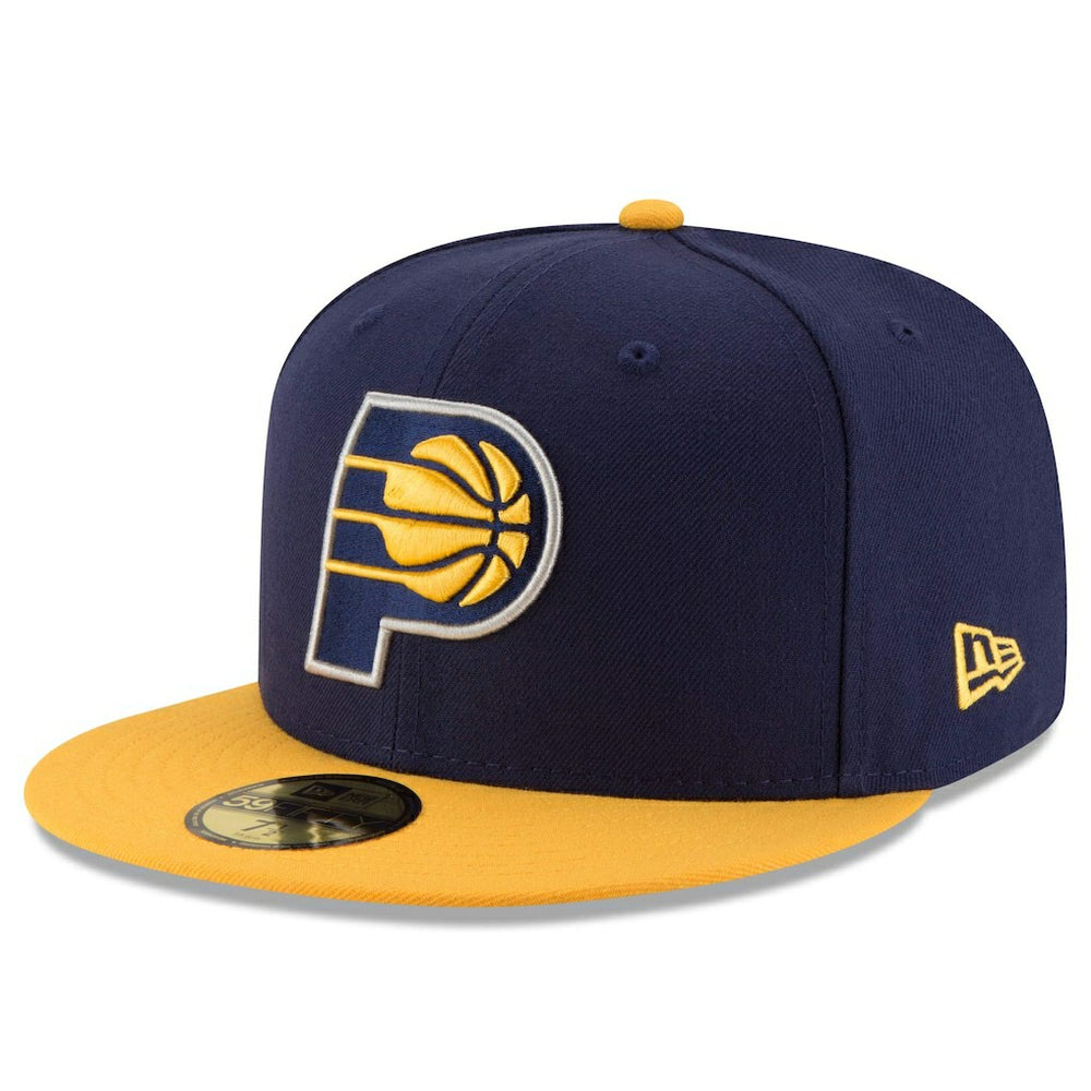 Indiana Pacers Team Color 2Tone 59FIFTY Fitted Hat Navy/Yellow | New Era online