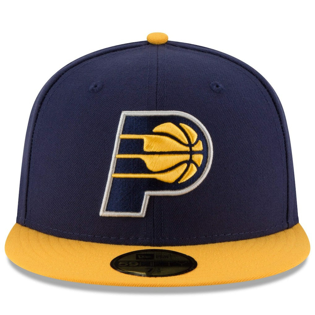 Indiana Pacers Team Color 2Tone 59FIFTY Fitted Hat Navy/Yellow | New Era online